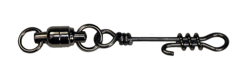 Zeck Fishing Ball Bearing Swivel + Twistlock Snap 72 kg